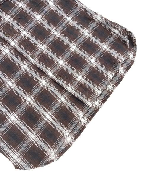 FULLCOUNT（フルカウント）FULLCOUNT (フルカウント) チェックシャツ ブラウン サイズ:40の古着・服飾アイテム