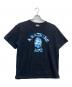 A BATHING APE（アベイシングエイプ）の古着「ABC CAMO COLLEGE TEE」｜ブラック