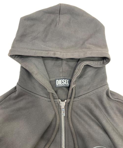 DIESEL（ディーゼル）DIESEL (ディーゼル) S-GIRK-HOOD-ZIP-OVAL ダークブラウン サイズ:Ｌの古着・服飾アイテム