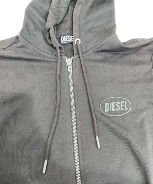 DIESEL（ディーゼル）DIESEL (ディーゼル) S-GIRK-HOOD-ZIP-OVAL ダークブラウン サイズ:Ｌの古着・服飾アイテム