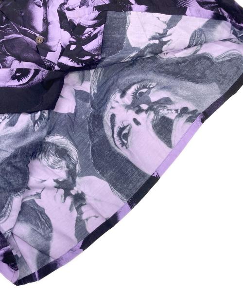 WACKO MARIA（ワコマリア）WACKO MARIA (ワコマリア) NIGHT OF THE LIVING DEAD HAWAIIAN SHIRT ブラック×パープル サイズ:Lの古着・服飾アイテム