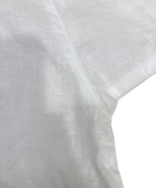 nest Robe（ネストローブ）nest Robe (ネストローブ) リネン混ブラウスワンピース ホワイト サイズ:Fの古着・服飾アイテム
