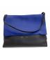 CELINE（セリーヌ）の古着「バイカラーレザーショルダーバッグ」｜ブルー