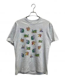 FRUIT OF THE LOOM（フルーツオブザルーム）の古着「プリントTシャツ」｜グレー