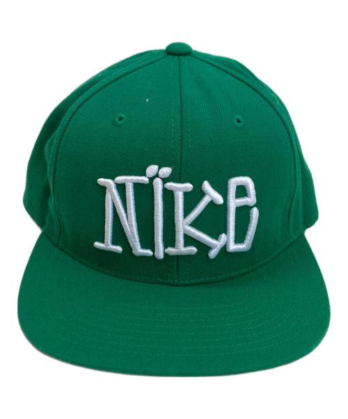 NIKE（ナイキ）NIKE (ナイキ) stussy (ステューシー) キャップ グリーンの古着・服飾アイテム