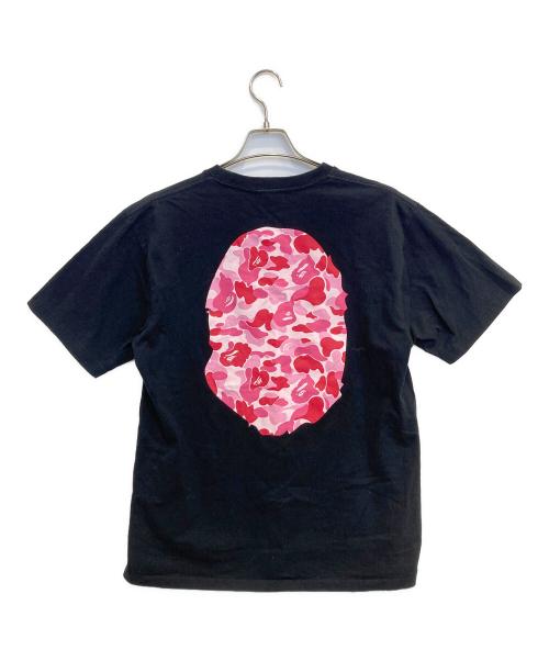 A BATHING APE（アベイシングエイプ）A BATHING APE (アベイシングエイプ) ABC Camo Big Ape Head Tee ブラック サイズ:Lの古着・服飾アイテム