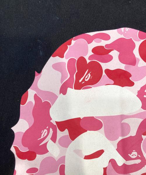 A BATHING APE（アベイシングエイプ）A BATHING APE (アベイシングエイプ) ABC Camo Big Ape Head Tee ブラック サイズ:Lの古着・服飾アイテム