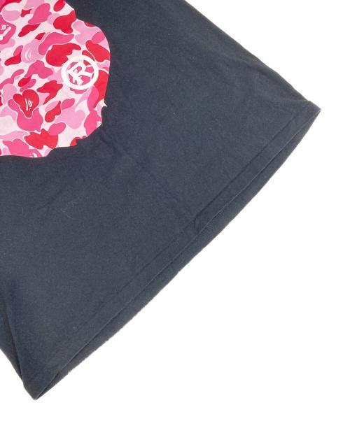 A BATHING APE（アベイシングエイプ）A BATHING APE (アベイシングエイプ) ABC Camo Big Ape Head Tee ブラック サイズ:Lの古着・服飾アイテム