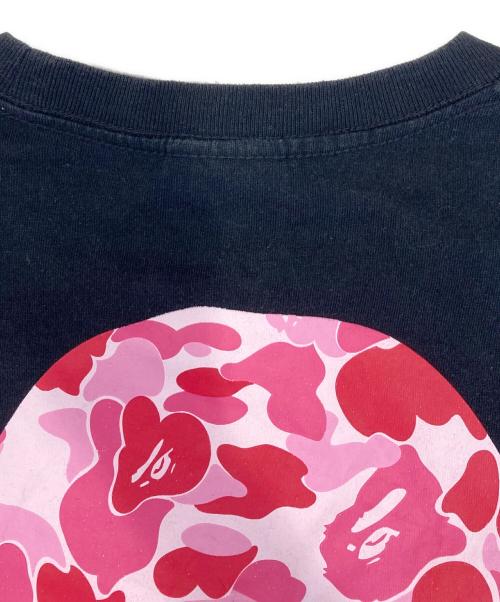 A BATHING APE（アベイシングエイプ）A BATHING APE (アベイシングエイプ) ABC Camo Big Ape Head Tee ブラック サイズ:Lの古着・服飾アイテム