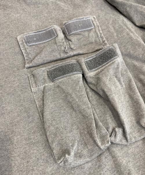F/CE.（エフシーイー）F/CE. (エフシーイー) フロントモジュールポケットロングスリーブTシャツ グレー サイズ:Ｍの古着・服飾アイテム