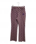 Needlesニードルズ）の古着「Boot-Cut Jean Poly Jq.」｜ボルドー