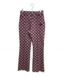 Needles（ニードルズ）の古着「Boot-Cut Jean Poly Jq.」｜ボルドー