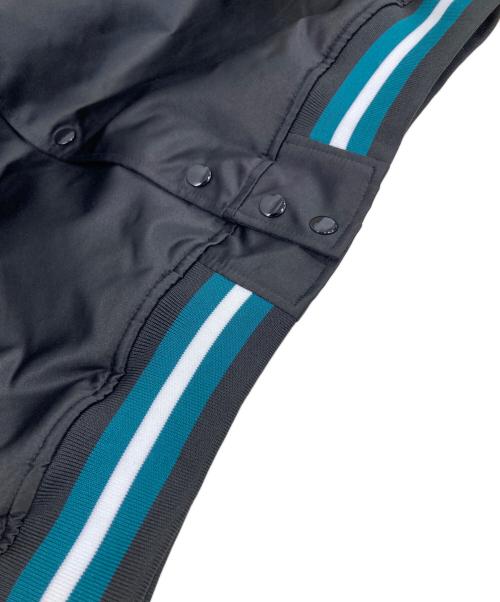 MITCHELL & NESS（ミッチェルアンドネス）MITCHELL & NESS (ミッチェルアンドネス) サテンブルゾン ブラック サイズ:Ｌの古着・服飾アイテム