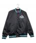 MITCHELL & NESS（ミッチェルアンドネス）の古着「サテンブルゾン」｜ブラック