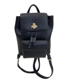 FURLA（フルラ）の古着「ダナエ レザー スモールフラップバックパック」｜ブラック