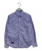 PLAY COMME des GARCONSプレイコムデギャルソン）の古着「ストライプシャツ」｜ブルー