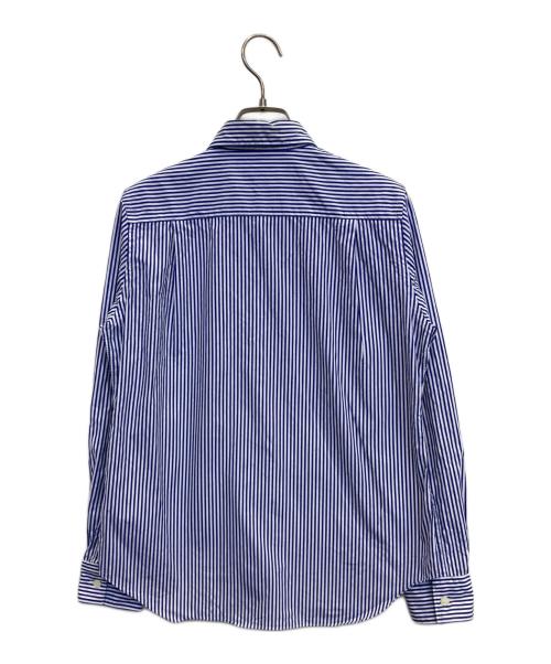 PLAY COMME des GARCONS（プレイコムデギャルソン）PLAY COMME des GARCONS (プレイコムデギャルソン) ストライプシャツ ブルー サイズ:Mの古着・服飾アイテム