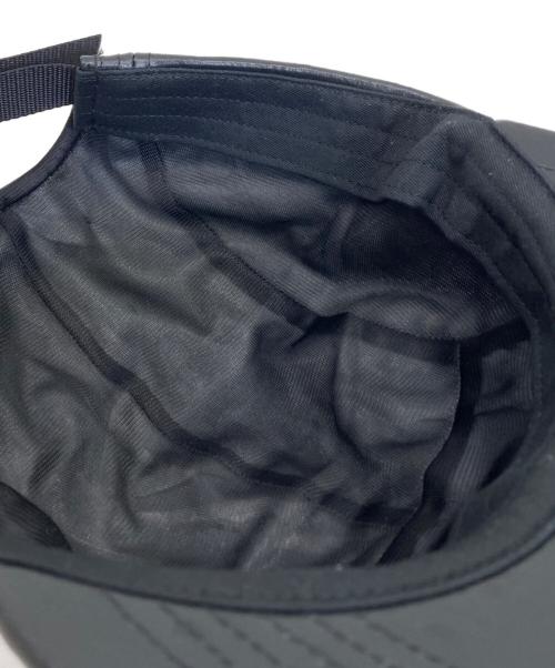 SUPREME（シュプリーム）SUPREME (シュプリーム) Ostrich Embossed Leather GORETEX Camp Cap ブラックの古着・服飾アイテム