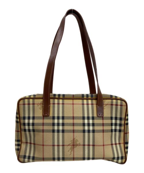 BURBERRY LONDON（バーバリーロンドン）BURBERRY LONDON (バーバリーロンドン) ノバチェックバッグ ベージュの古着・服飾アイテム