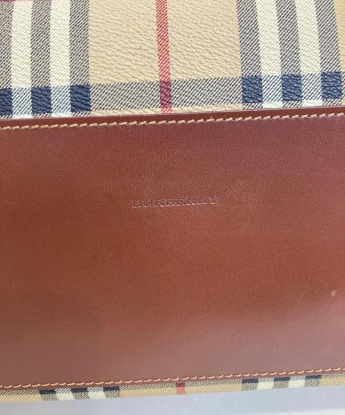 BURBERRY LONDON（バーバリーロンドン）BURBERRY LONDON (バーバリーロンドン) ノバチェックバッグ ベージュの古着・服飾アイテム