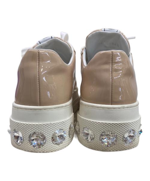 MIU MIU（ミュウミュウ）MIU MIU (ミュウミュウ) パテント厚底スニーカー ピンク サイズ:34 1/2の古着・服飾アイテム