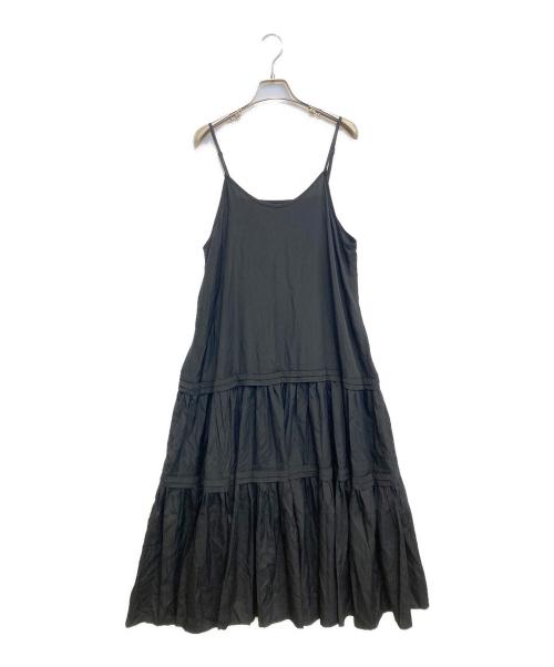 Loungedress（ラウンジドレス）Loungedress (ラウンジドレス) サテンティアードキャミワンピース ブラック サイズ:XS 未使用品の古着・服飾アイテム