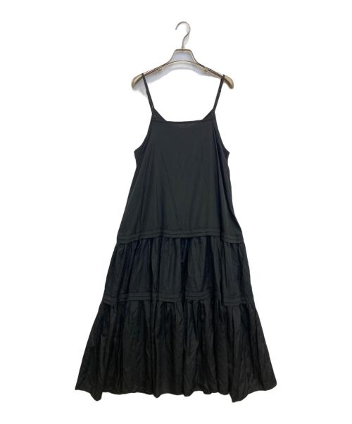 Loungedress（ラウンジドレス）Loungedress (ラウンジドレス) サテンティアードキャミワンピース ブラック サイズ:XS 未使用品の古着・服飾アイテム