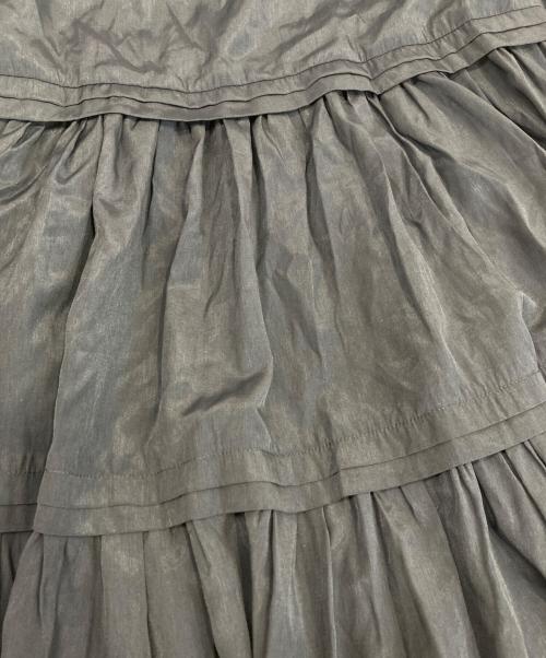 Loungedress（ラウンジドレス）Loungedress (ラウンジドレス) サテンティアードキャミワンピース ブラック サイズ:XS 未使用品の古着・服飾アイテム