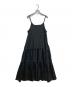Loungedress (ラウンジドレス) サテンティアードキャミワンピース ブラック サイズ:XS 未使用品：6000円