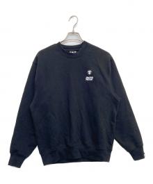 Aape BY A BATHING APE（エーエイプ バイ アベイシングエイプ）の古着「AAPE NOW CREW NECK SWEAT」｜ブラック