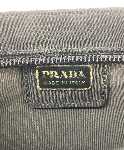PRADA（プラダ）PRADA (プラダ) 三角ロゴポーチ ブラックの古着・服飾アイテム
