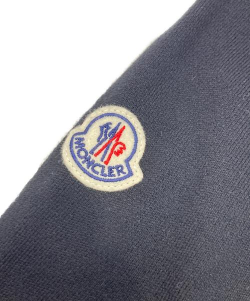 MONCLER（モンクレール）MONCLER (モンクレール) EMBROIDERED MONOGRAM COTTON SWEATER ブラック サイズ:Mの古着・服飾アイテム