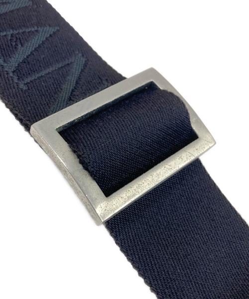 EMPORIO ARMANI（エンポリオ アルマーニ）EMPORIO ARMANI (エンポリオ アルマーニ) 総柄ロゴレザーショルダーバッグ ブラックの古着・服飾アイテム