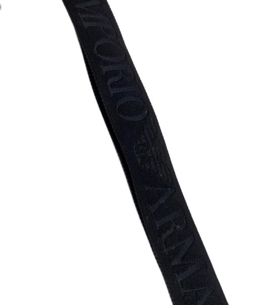 EMPORIO ARMANI（エンポリオ アルマーニ）EMPORIO ARMANI (エンポリオ アルマーニ) 総柄ロゴレザーショルダーバッグ ブラックの古着・服飾アイテム