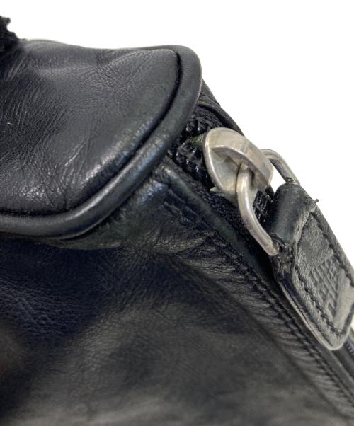 EMPORIO ARMANI（エンポリオ アルマーニ）EMPORIO ARMANI (エンポリオ アルマーニ) 総柄ロゴレザーショルダーバッグ ブラックの古着・服飾アイテム