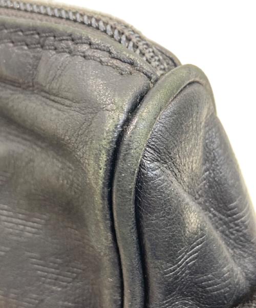 EMPORIO ARMANI（エンポリオ アルマーニ）EMPORIO ARMANI (エンポリオ アルマーニ) 総柄ロゴレザーショルダーバッグ ブラックの古着・服飾アイテム