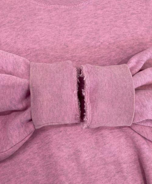 GANNI（ガニー）GANNI (ガニー) ロゴワッペン付きスウェット ピンク サイズ:Sの古着・服飾アイテム