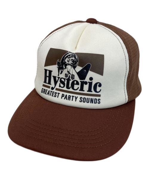 Hysteric Glamour（ヒステリックグラマー）Hysteric Glamour (ヒステリックグラマー) GUITAR GIRL メッシュキャップ ブラウン サイズ:FREEの古着・服飾アイテム