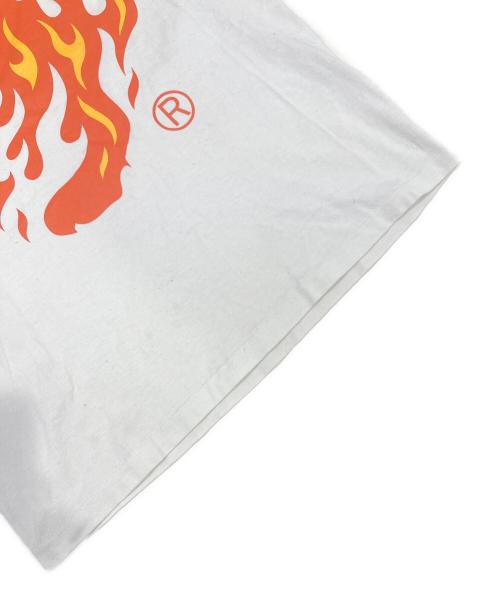 A BATHING APE（アベイシングエイプ）A BATHING APE (アベイシングエイプ) Flame Ape Head Tee ホワイト サイズ:Sの古着・服飾アイテム