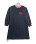 BLUE LABEL CRESTBRIDGE（ブルーレーベルクレストブリッジ）の古着「ハートワッペンスウェットワンピース」｜ブラック