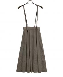BLUE LABEL CRESTBRIDGE（ブルーレーベルクレストブリッジ）の古着「チェックキャミソールワンピース」｜ベージュ