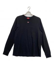 DIESEL（ディーゼル）の古着「Dロゴカットソー」｜ブラック