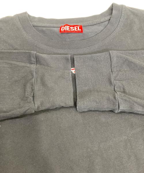 DIESEL（ディーゼル）DIESEL (ディーゼル) Dロゴカットソー ブラック サイズ:XLの古着・服飾アイテム