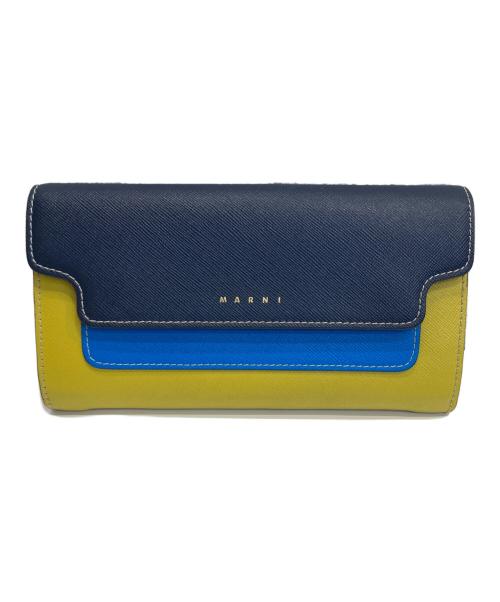 MARNI（マルニ）MARNI (マルニ) 長財布 イエロー×ネイビー サイズ:-の古着・服飾アイテム