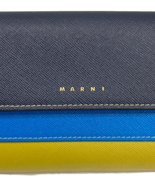 MARNI（マルニ）MARNI (マルニ) 長財布 イエロー×ネイビー サイズ:-の古着・服飾アイテム