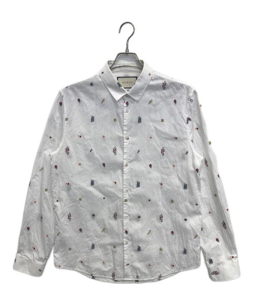 GUCCI（グッチ）GUCCI (グッチ) シンボルズオックスフォードデューク ホワイト サイズ:16-41の古着・服飾アイテム