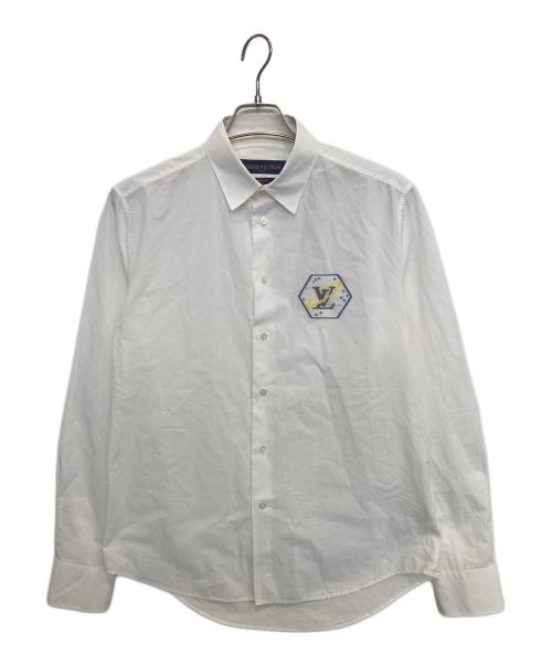 LOUIS VUITTON（ルイ ヴィトン）LOUIS VUITTON (ルイ ヴィトン) Space Badge Shirt ホワイト サイズ:Mの古着・服飾アイテム