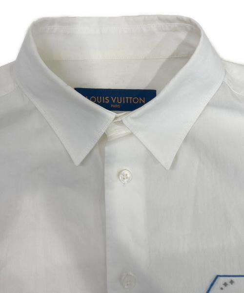 LOUIS VUITTON（ルイ ヴィトン）LOUIS VUITTON (ルイ ヴィトン) Space Badge Shirt ホワイト サイズ:Mの古着・服飾アイテム