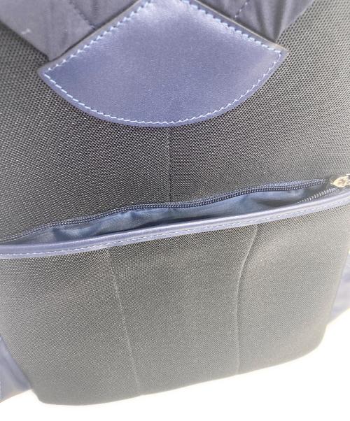 la quoh（ラクーオ）La quoh (ラクーオ) 南蛮七宝エンボスボンディングリュック ブルーの古着・服飾アイテム