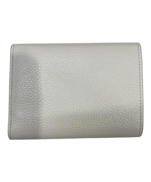 MARNI（マルニ）MARNI (マルニ) ロゴステッチ3つ折り財布 アイボリーの古着・服飾アイテム